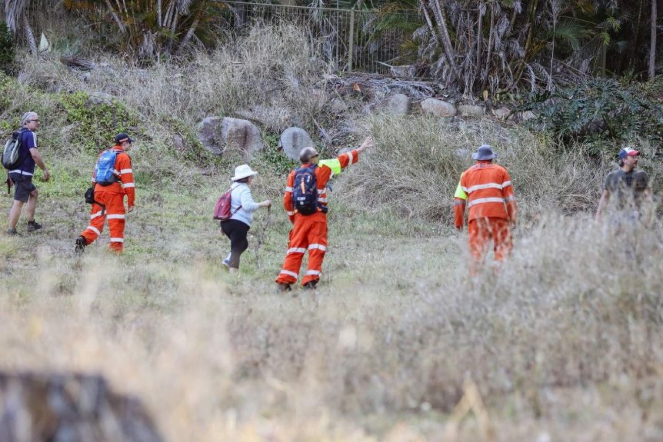 SES personnel and other volunteers were searching for the judge off Dillon Road at The Gap.
