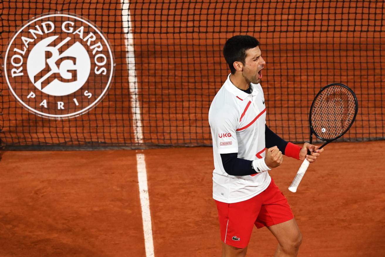 Novak Djokovic faced a fight to reach the French Open semi-finals.
