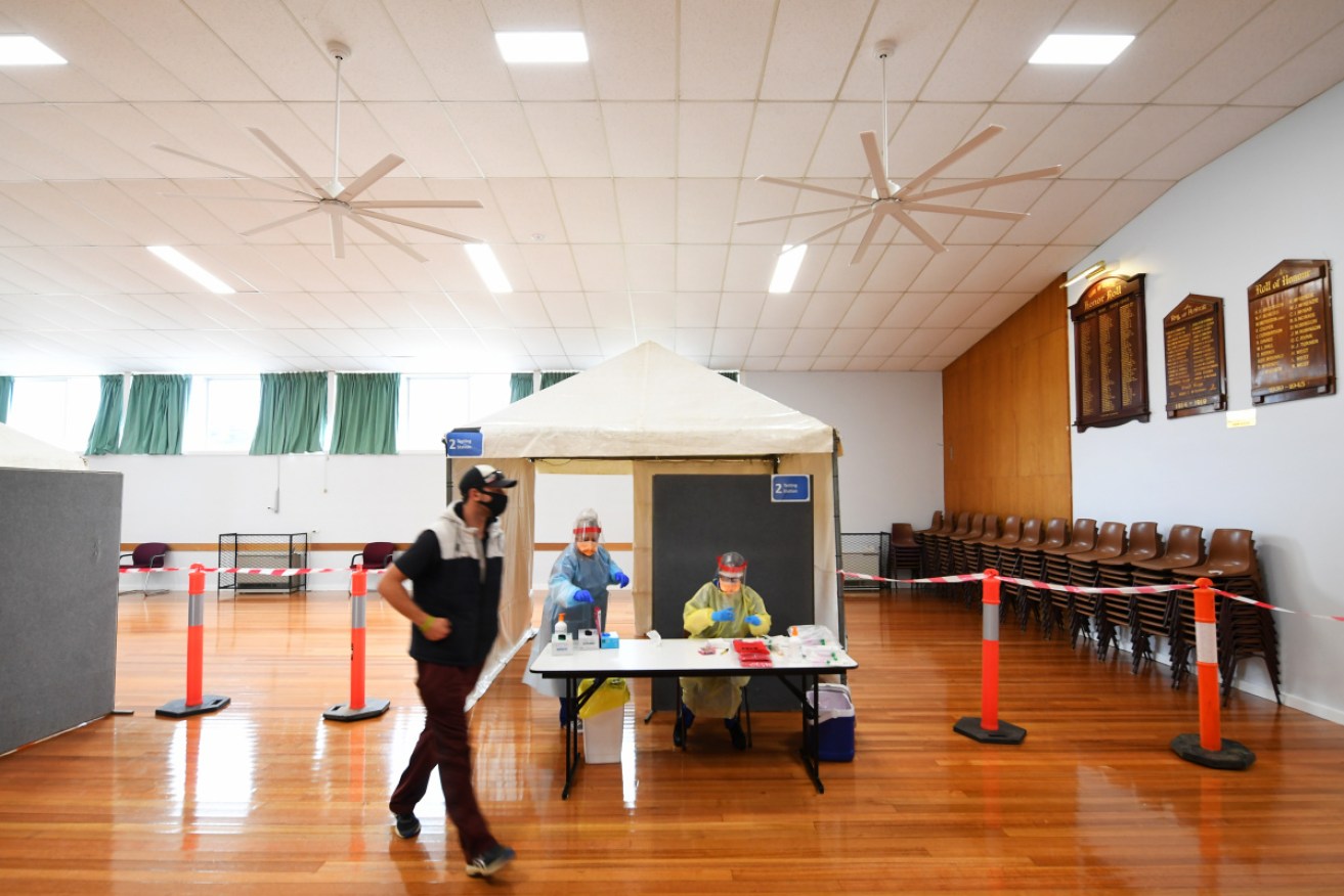 Pop-up testing clinics have been set up in Kilmore, north of Melbourne, after the positive cases.