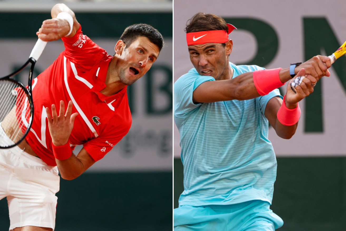 Rafael Nadal will meet Novak Djokovic in the men's French Open final.
