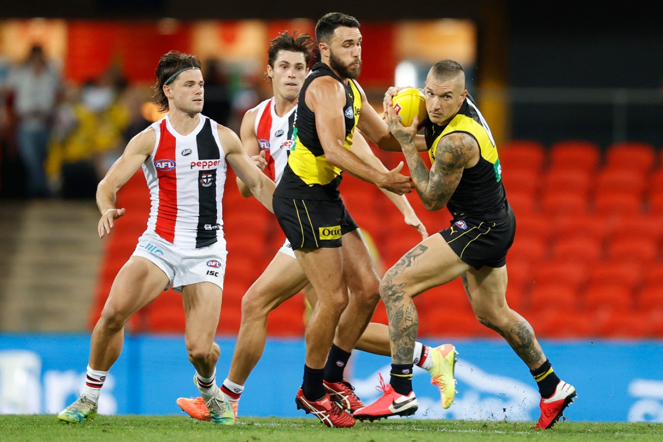 Richmond's Dustin Martin was impressive in the win over St Kilda.