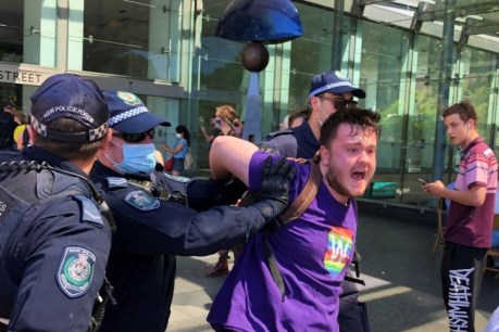 NSW police make arrests at banned Sydney rally protesting anti-transgender bill