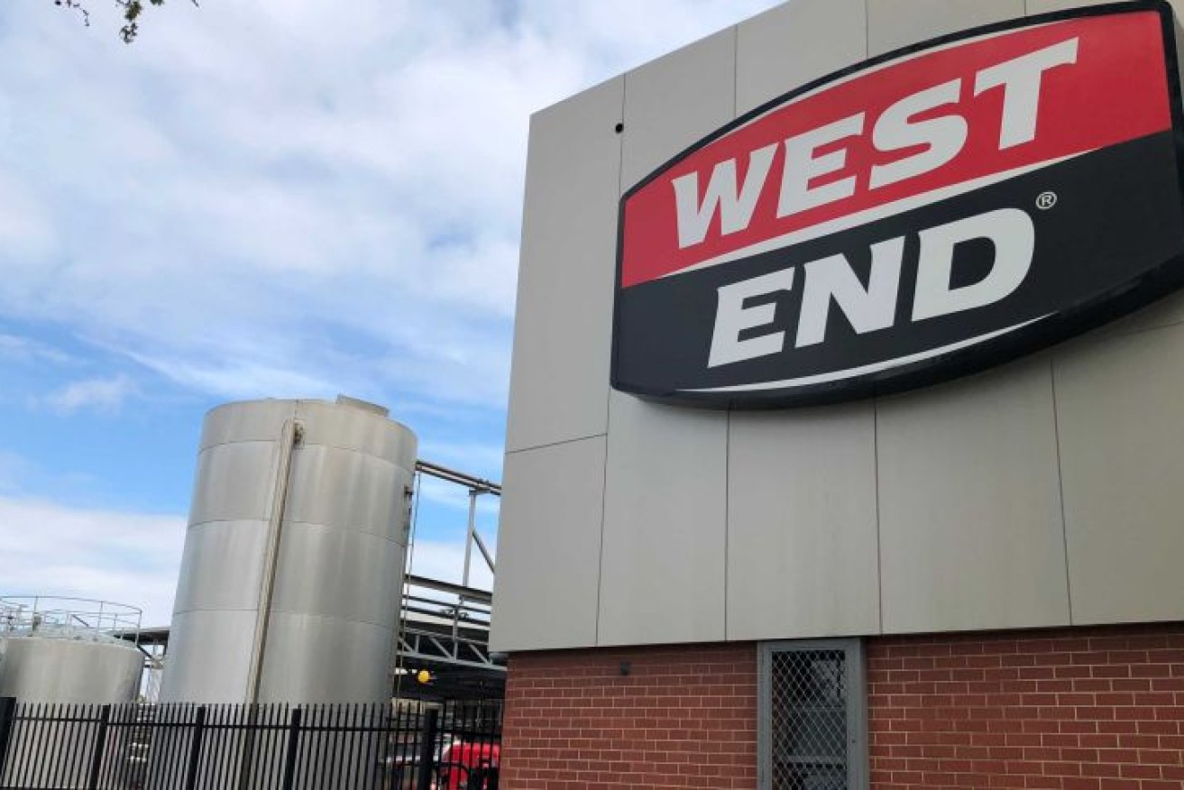 The West End brewery on Port Road at Thebarton.