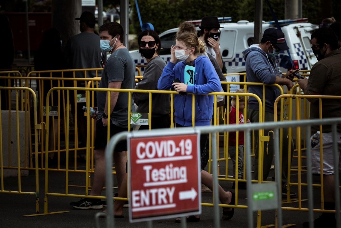 Shepparton locals flooded the town's testing centres on Wednesday and Thursday.