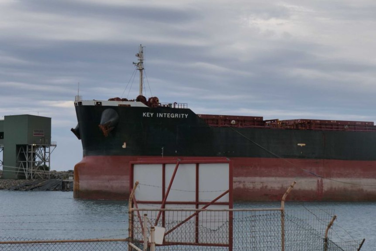 One crew member on board the Key Integrity bulk carrier will be tested for COVID-19 after showing symptoms.