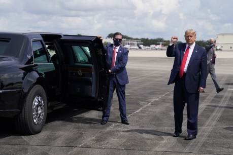 Donald Trump tries a little kindness in Florida