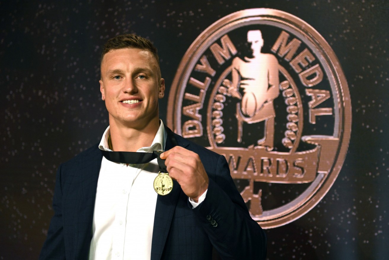 Canberra Raiders player Jack Wighton won the Dally M Player of the Year award.