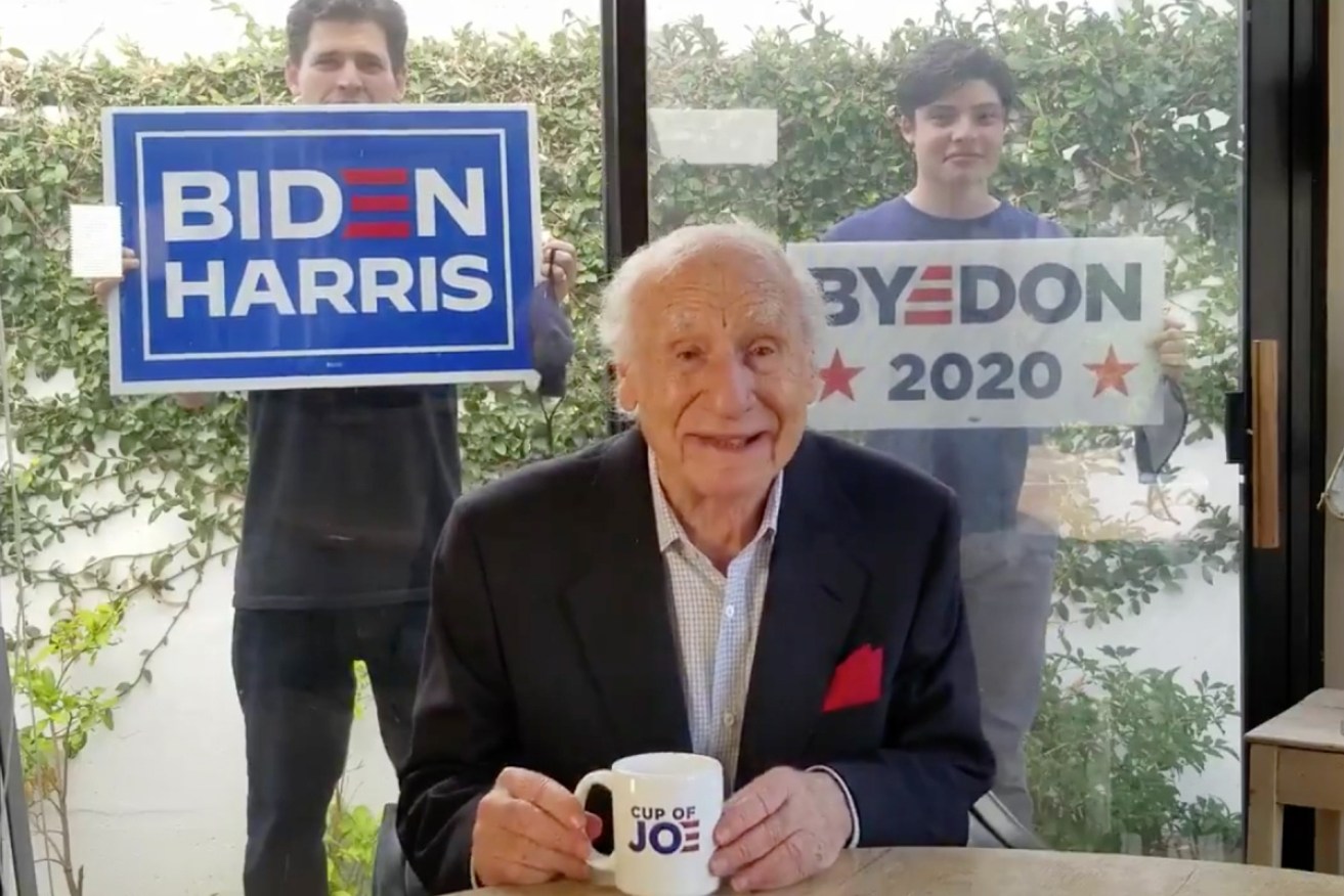 Mel Brooks has endorsed Joe Biden in a video.