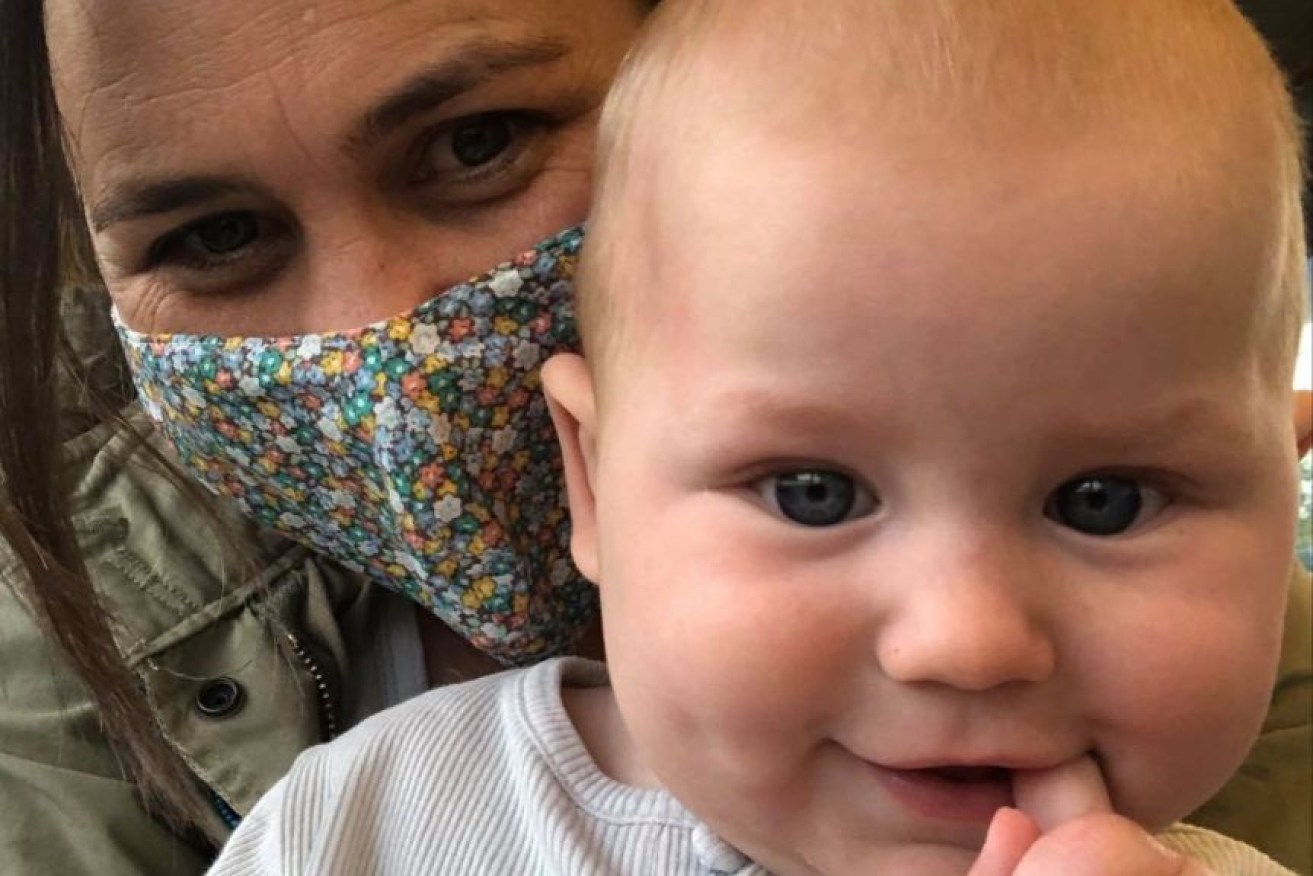 Elise Hannah is looking forward to her eight-month-old son Charlie meeting his extended family in Australia.