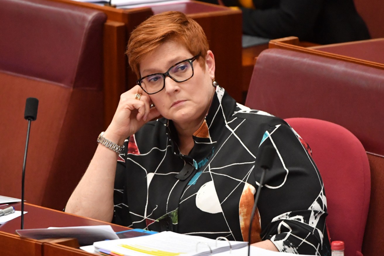 Marise Payne has apologised for the error.