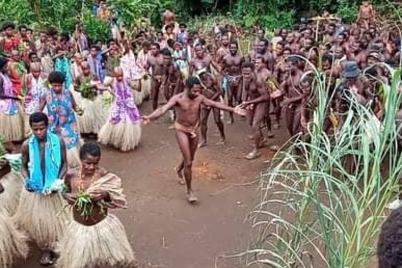 Witnol Benko says his account was blocked for weeks after he posted this image of a Vanuatu traditional ceremony.