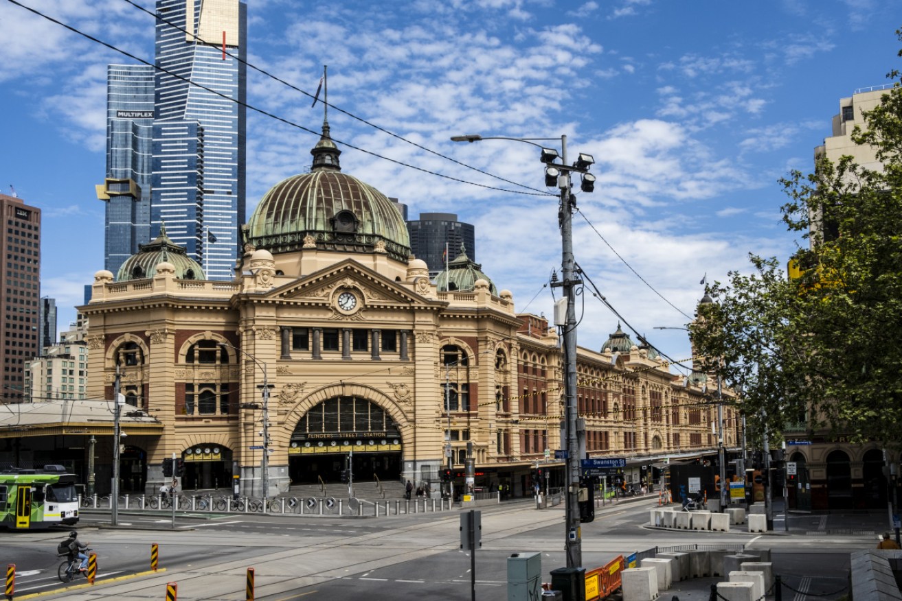 Melbourne in lockdown during 2020. Photo: AAP