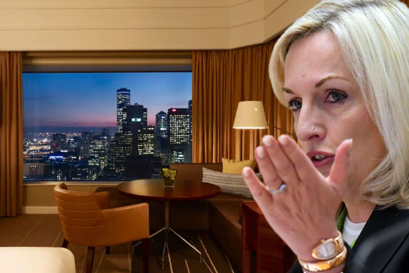 Australia Post footed the $30,000 bill for boss Christine Holgate to stay in a suite at Melbourne's Grand Hyatt.