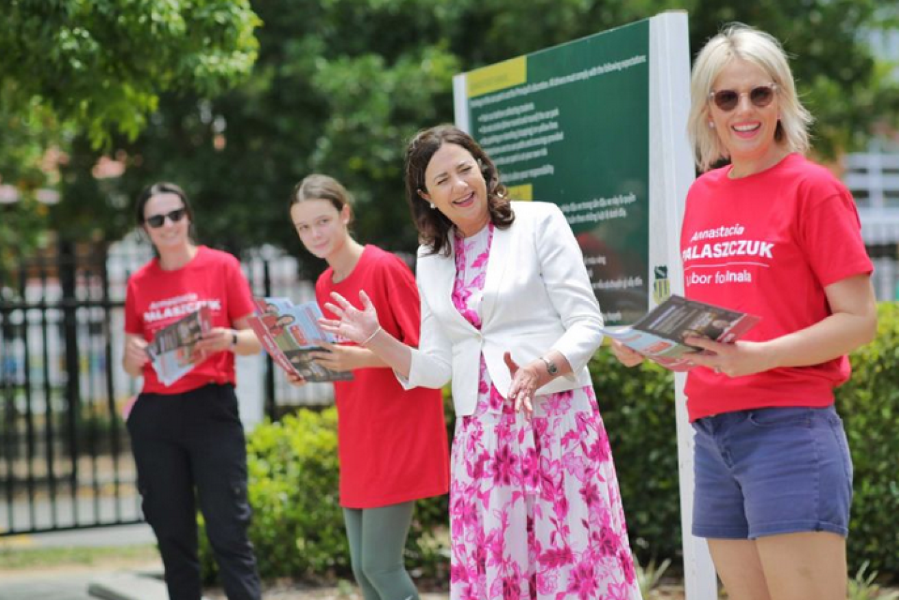 Annastacia Palaszczuk meets and greets in her Inala electorate.