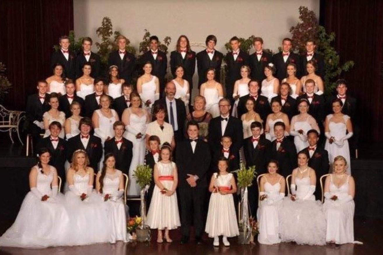 A recent group of Mirboo North debutantes at a ball organised by Paula Calafiore.