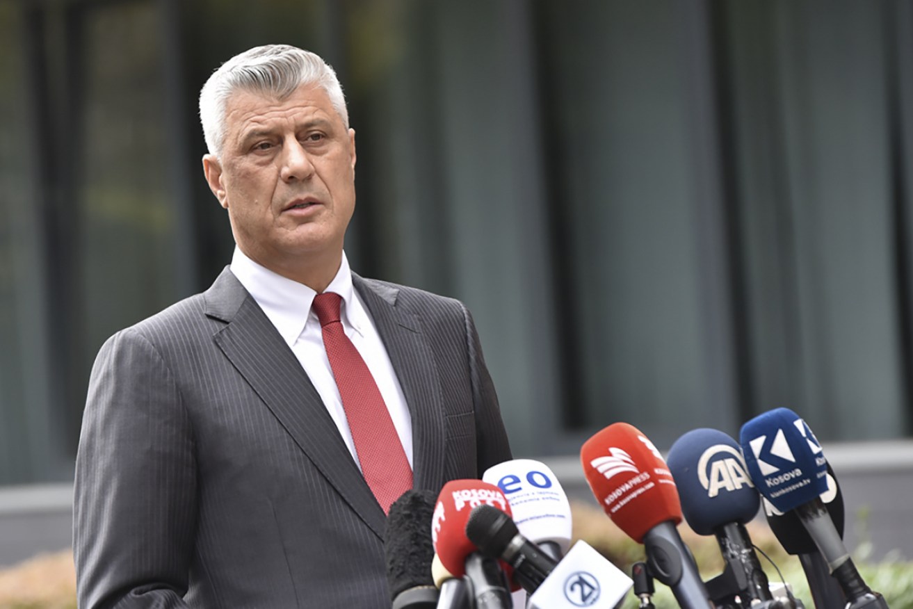 Kosovo's President Hashim Thaci is resigning to face a war crimes trial.