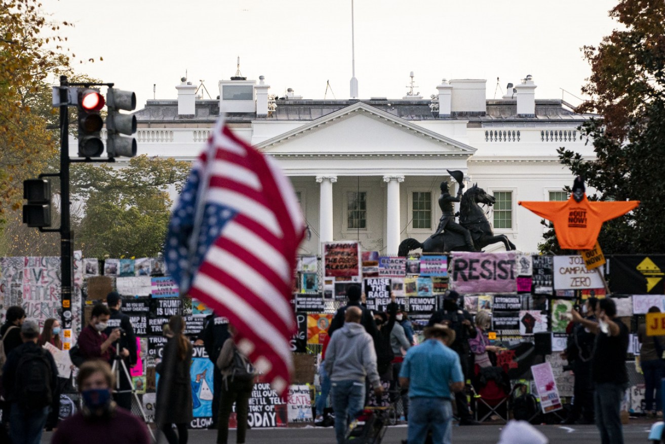 US law limits the use of the White House for campaigning.