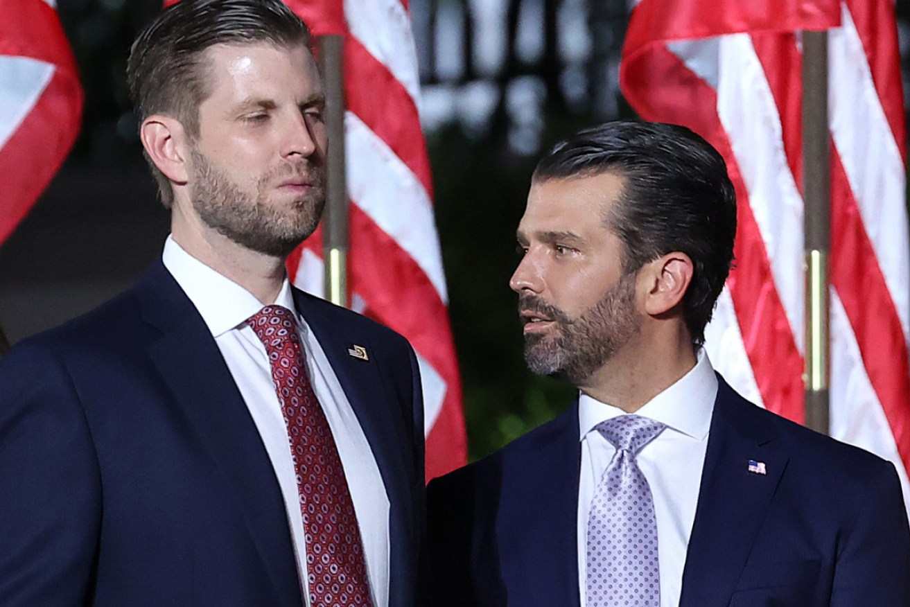 Eric and Donald Trump Jr have come out punching.