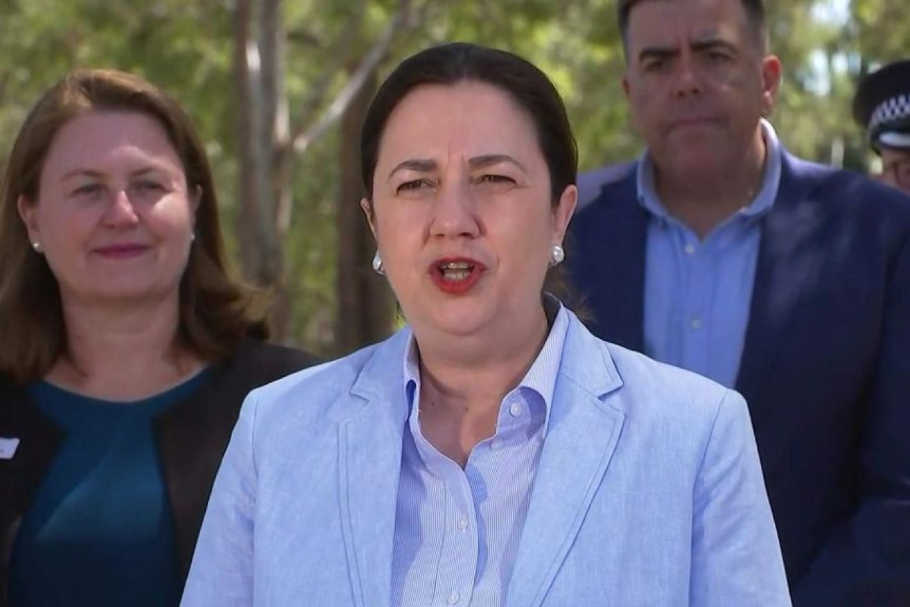 Premier Annastacia Palaszczuk says she will continue to watch Victoria closely.