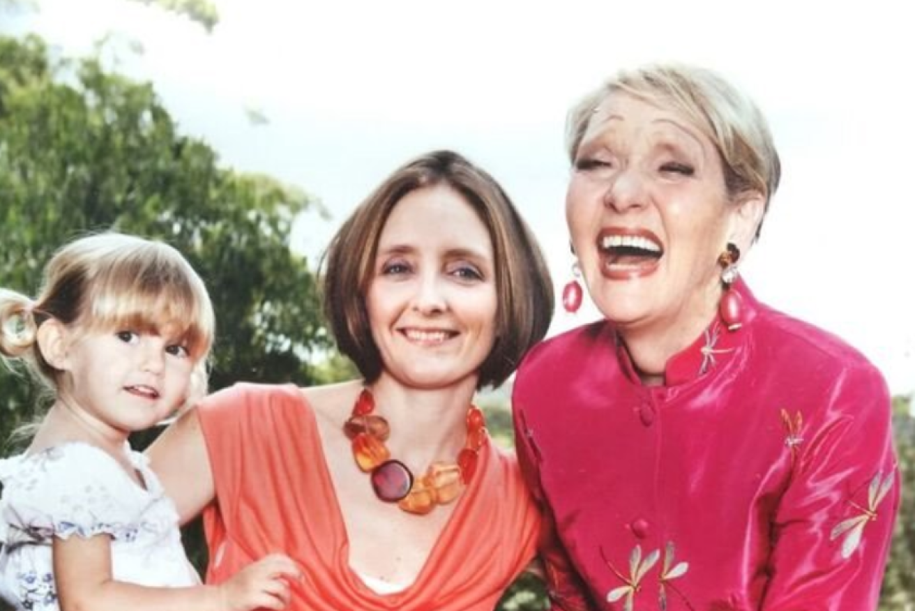 Australian entertainer Jeanne Little (right) with her daughter Katie.