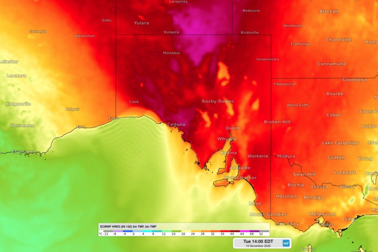 Hot, gusty conditions are moving across southern Australia, bringing the risk of deadly storms for Victoria.