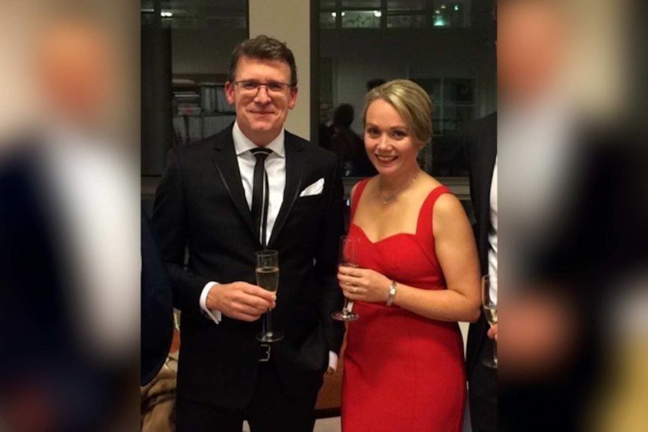 Alan Tudge and then-staffer Rachelle Miller, with whom he an extramarital affair.