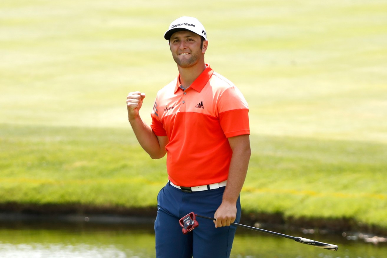Spaniard Jon Rahm has recorded a stunning hole-in-one during a practice round at Augusta.
