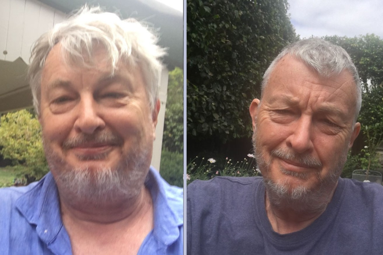 TND science editor John Elder before (left), and a year after his diabetes diagnosis (right). 