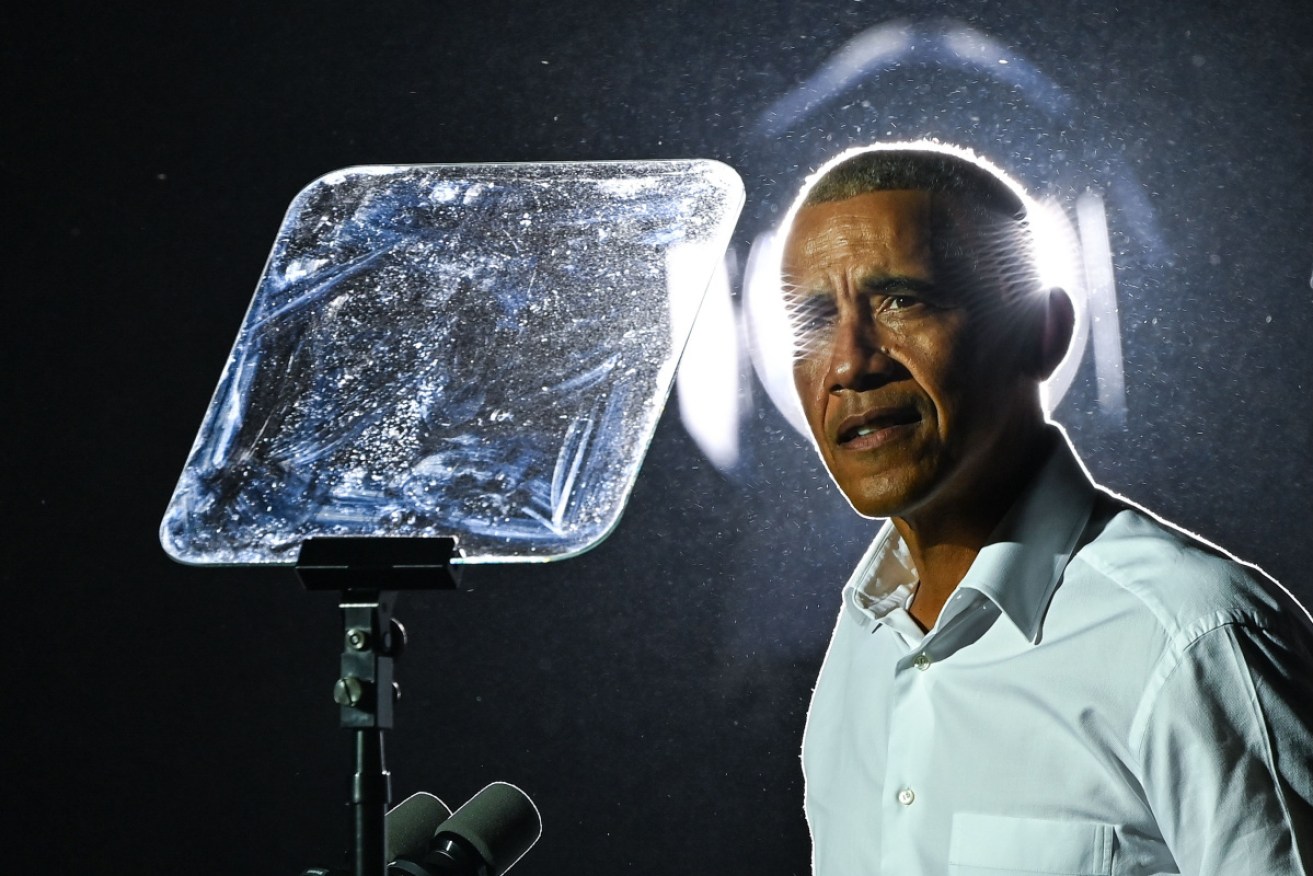 Barack Obama campaigns for Joe Biden in Florida early in November.