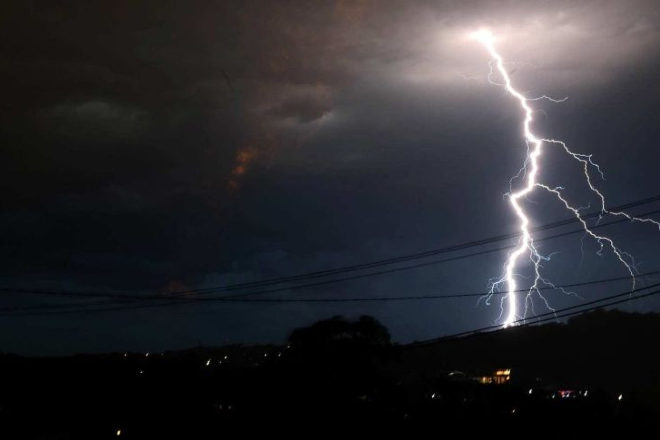 There were more than 1100 lightning strikes recorded during the destructive storm.