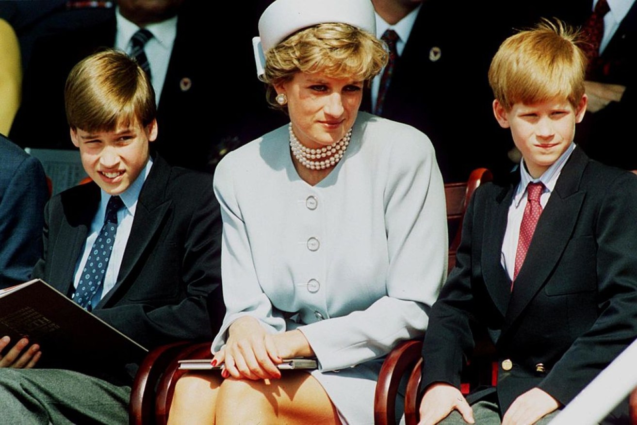 Princess Diana, Princess of Wales with her sons Prince William and Prince Harry, who have supported an inquiry into the BBC interview. 