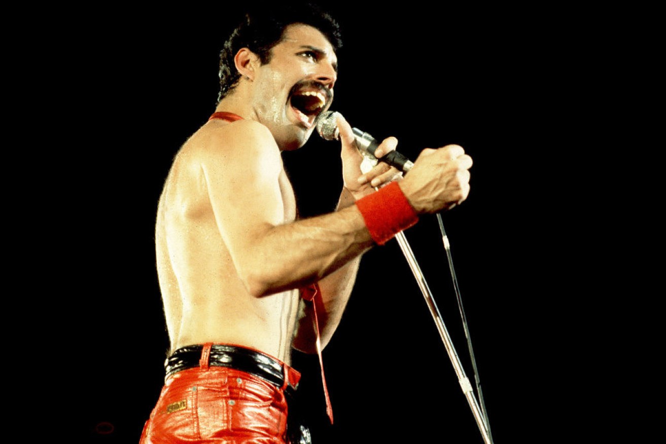 Freddie Mercury captivated enormous crowds with his powerful vocals. 