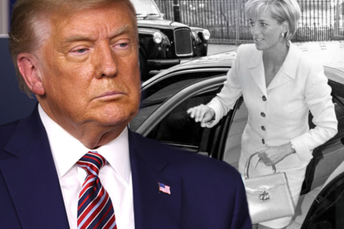 Donald Trump should look to Princess Diana on how to exit gracefully and move forward, Larry Hackett writes.