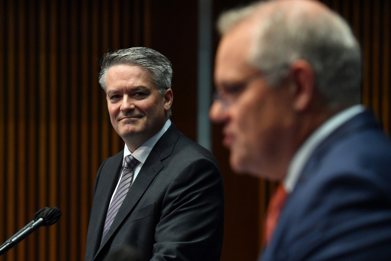 Mathias Cormann has the support of Mr Morrison and Labor. Photo: Getty