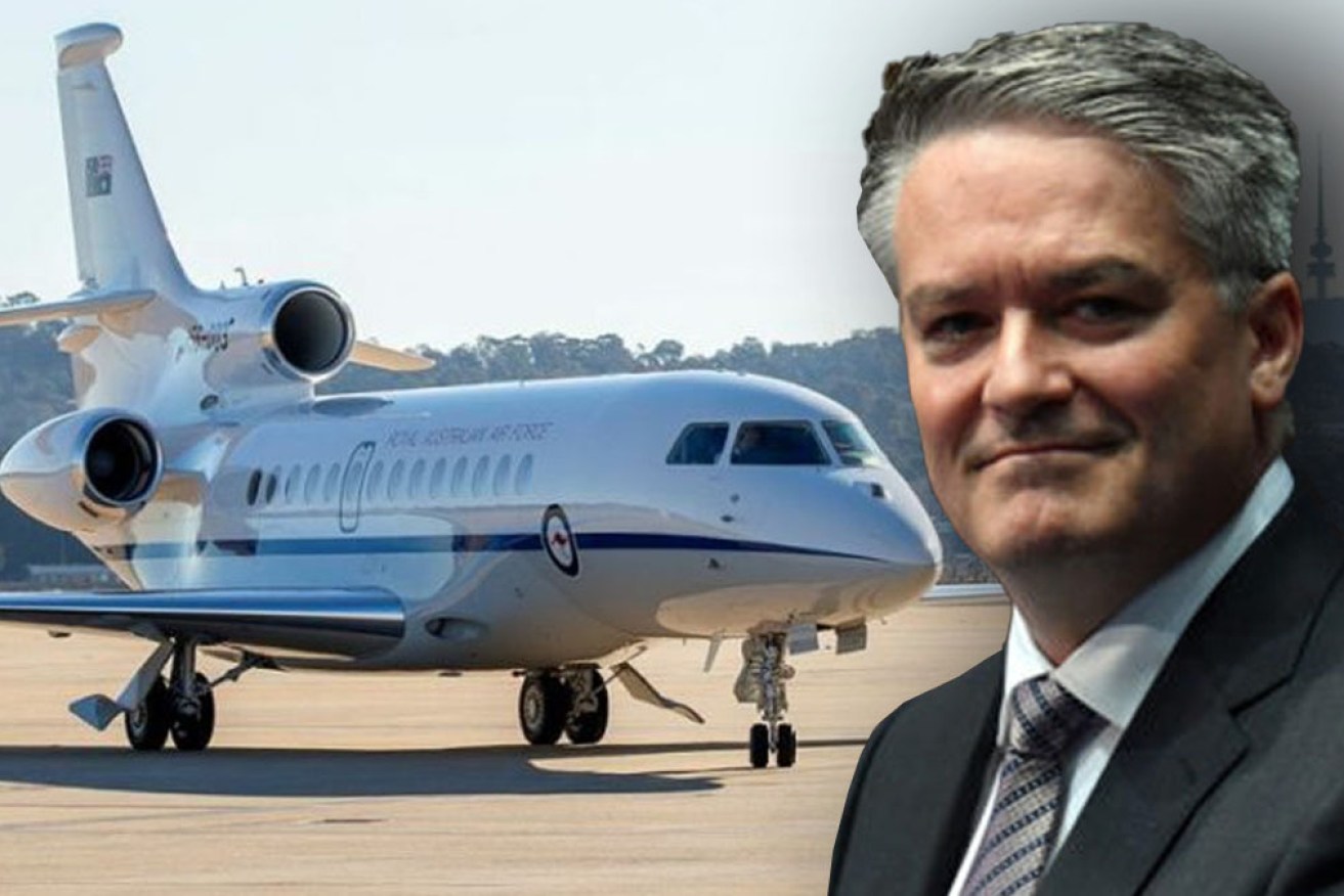 Former senator Mathias Cormann has been using an RAAF jet to fly around Europe as he lobbies for a new job.