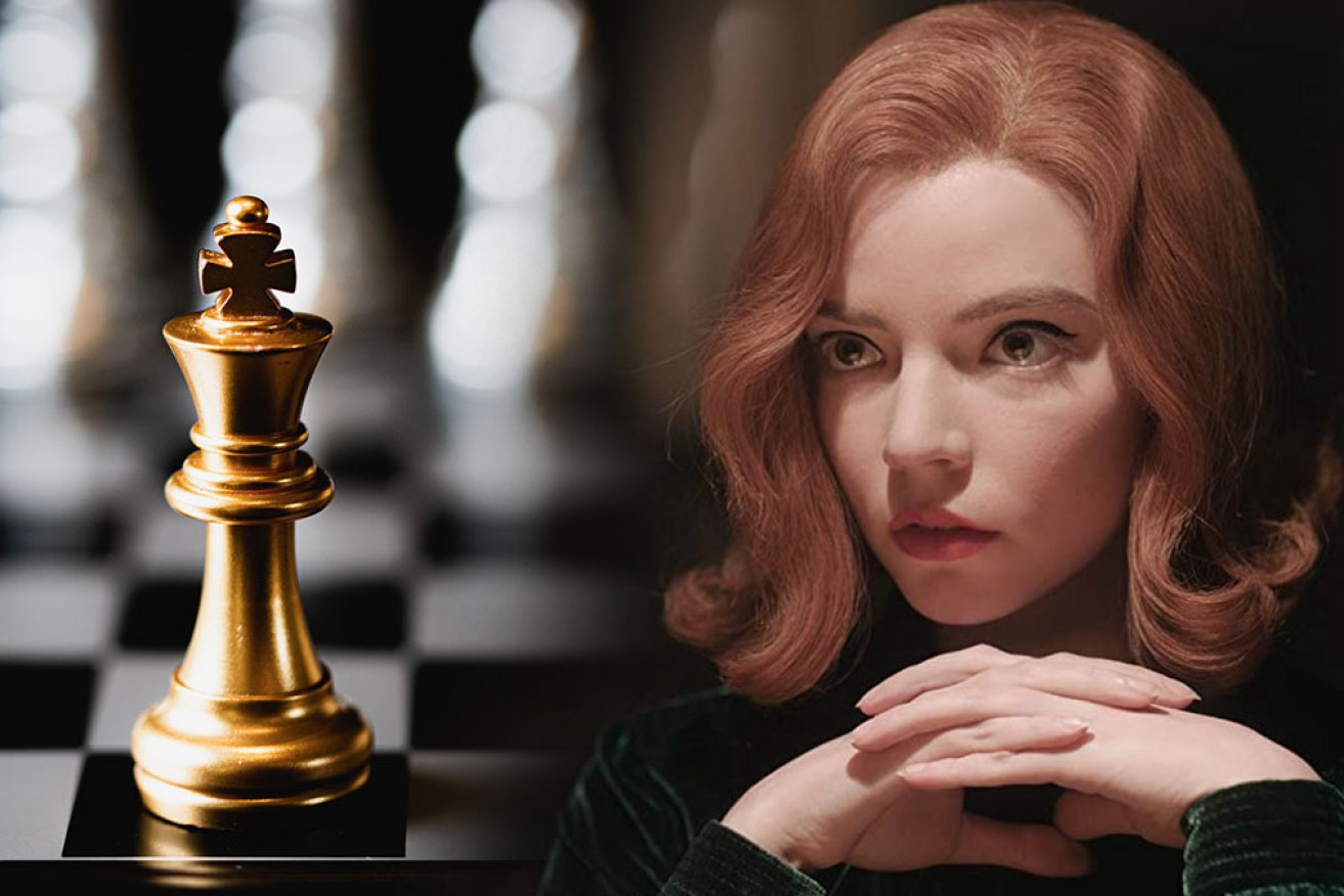 Chess-set sales skyrocketed after the release of <I>The Queen's Gambit</I>.