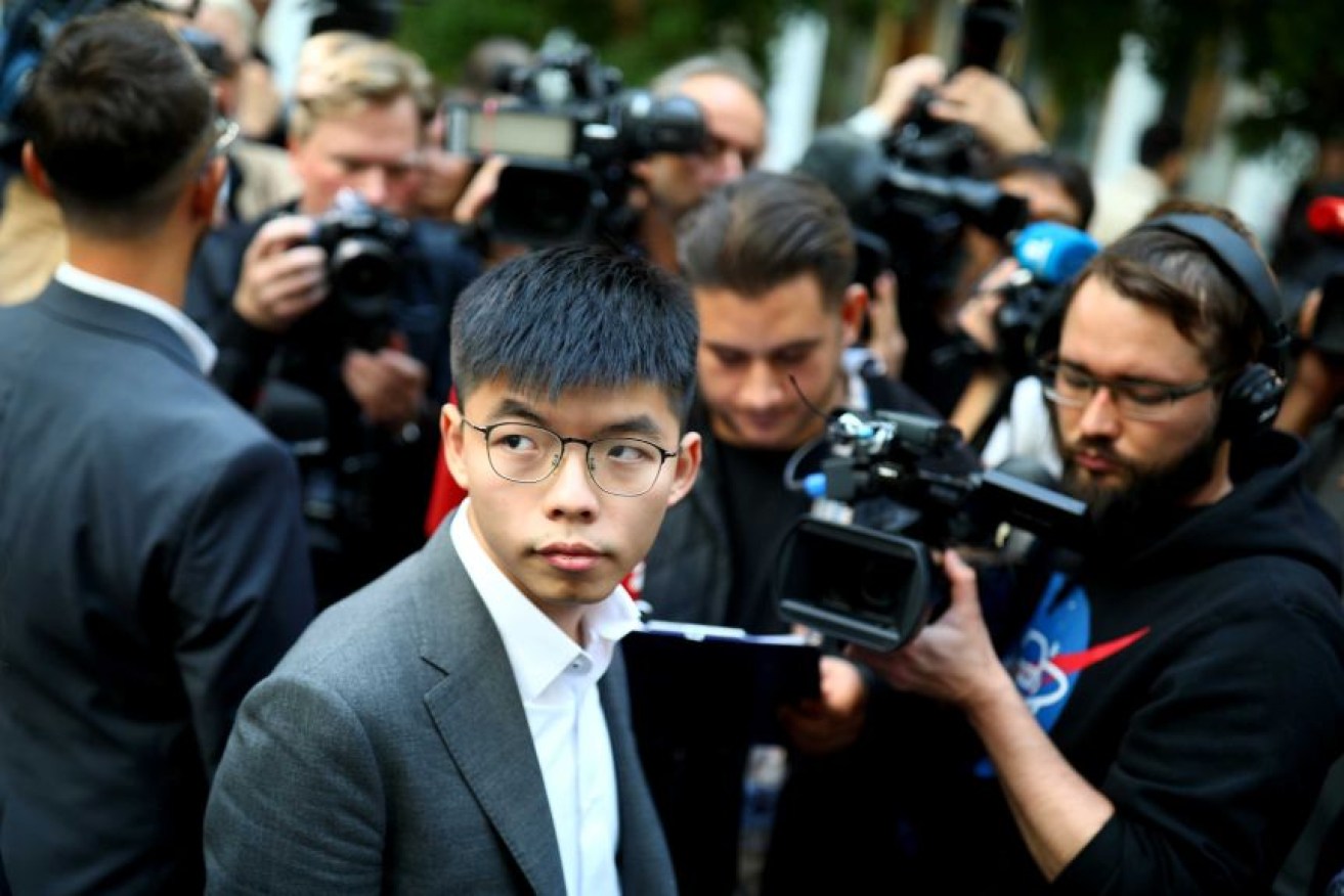 Joshua Wong has been one of Hong Kong's most prominent pro-democracy activists in the public unrest over the past two years.