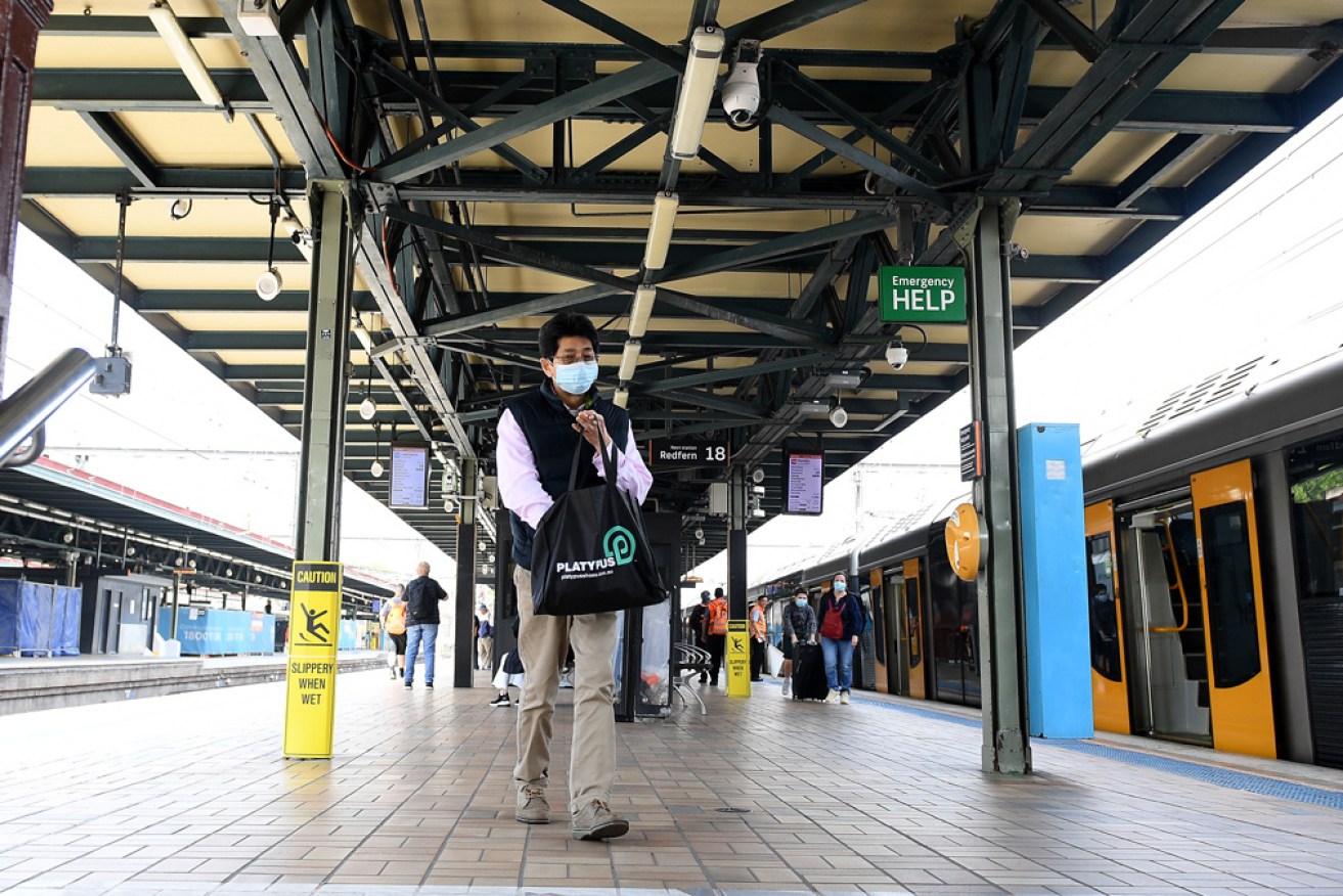 Train passengers are asked to tap on and off but will not be charged between Monday and Friday.