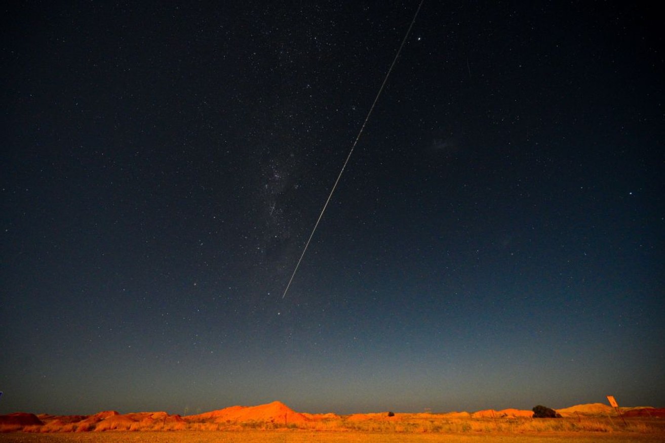 JAXA's Hayabusa-2 seen from Coober Pedy in South Australia.