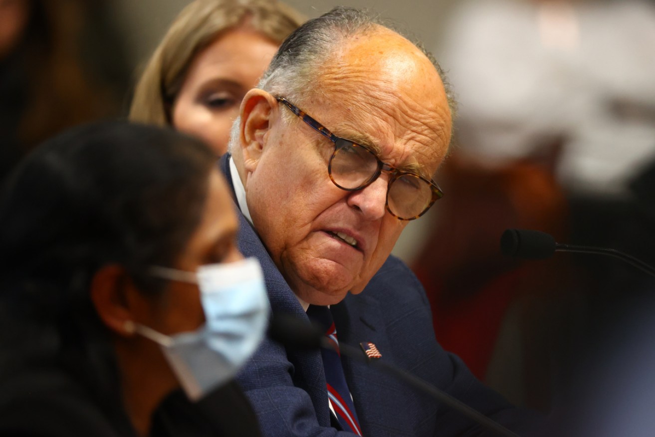 Rudy Giuliani is yet to confirm Donald Trump's claim that he has COVID.