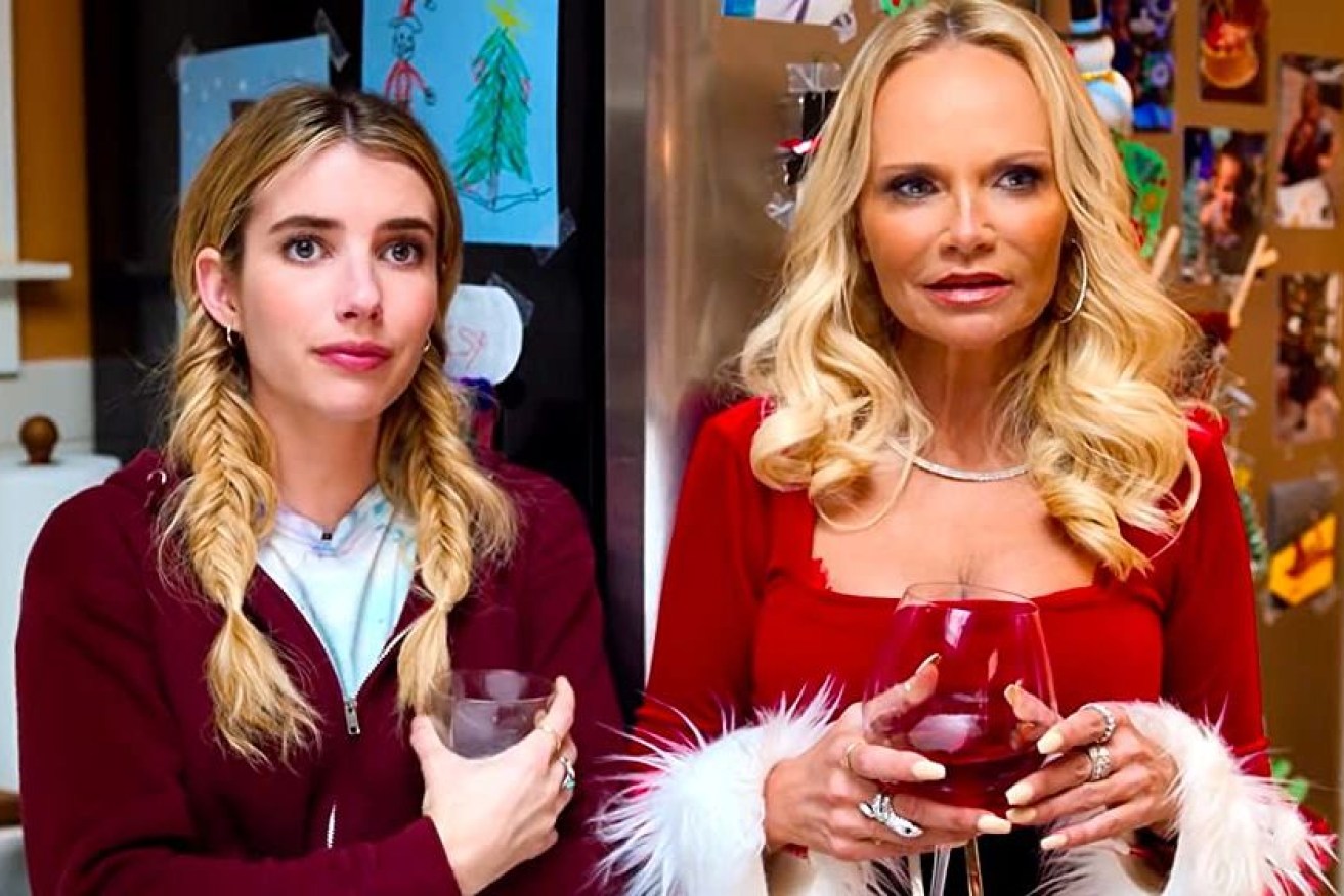 Kristin Chenoweth stars as the carefree aunt of Emma Roberts's character in <i>Holidate</i>.