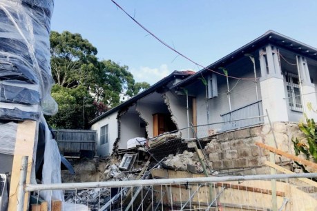 Bondi house collapses with two people inside