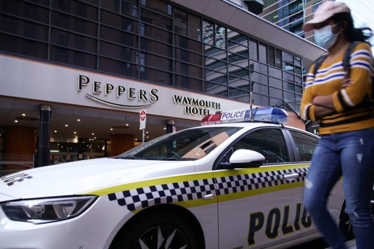 A security guard who contracted COVID-19 at Peppers Waymouth Hotel was the first case in the Parafield cluster.