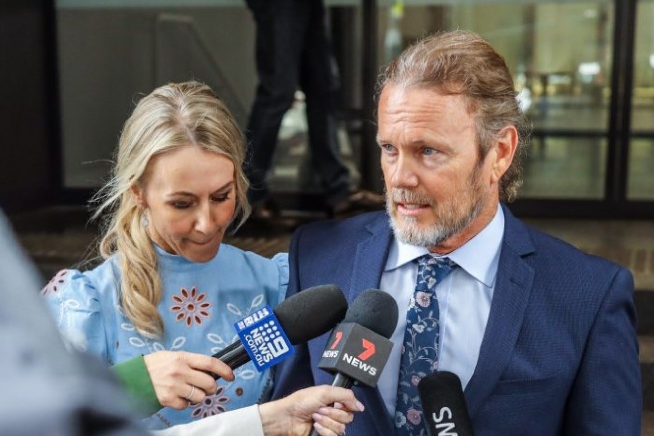 Craig McLachlan with partner Vanessa Scammell. 