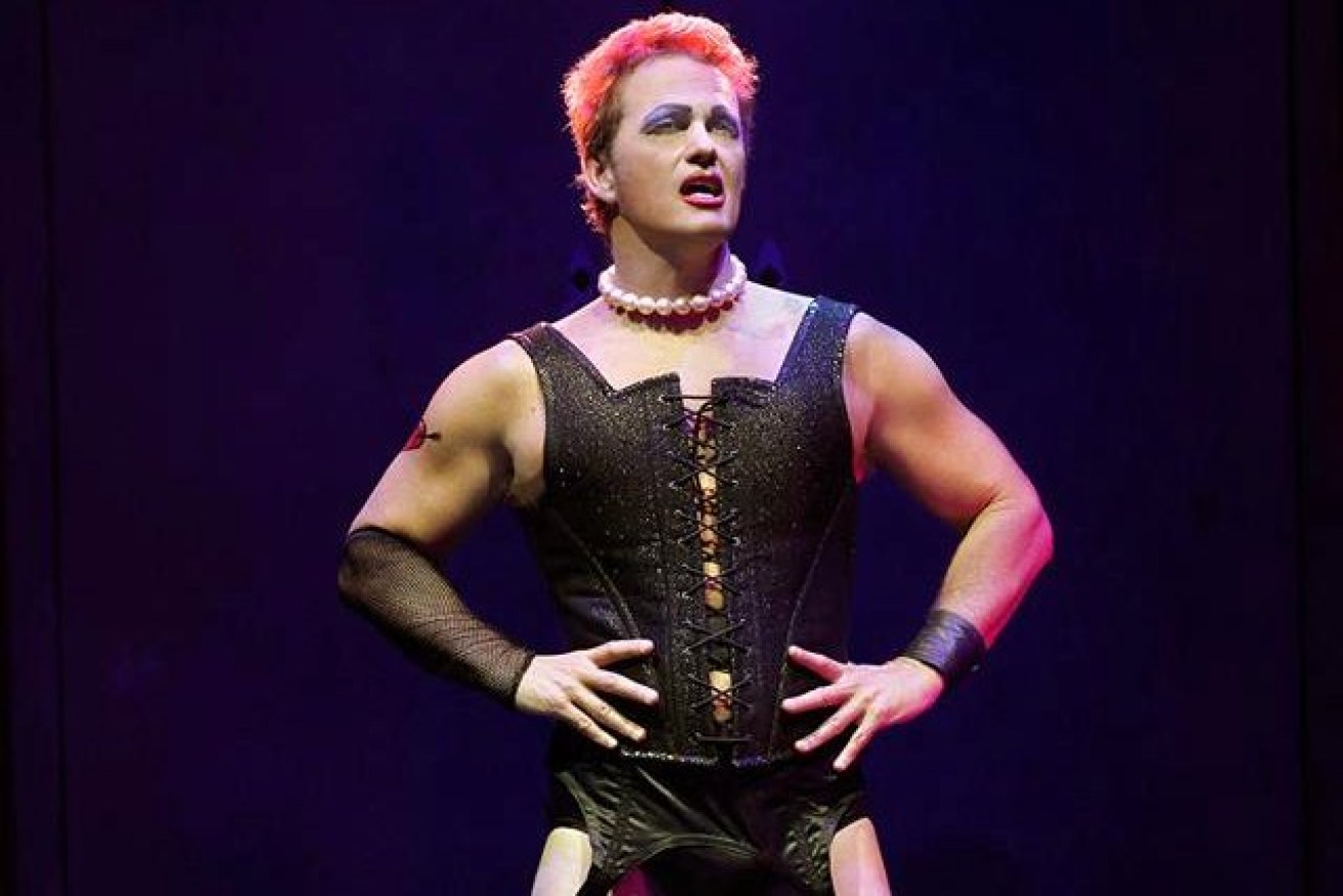 Craig McLachlan performing in the Rocky Horror Show production.