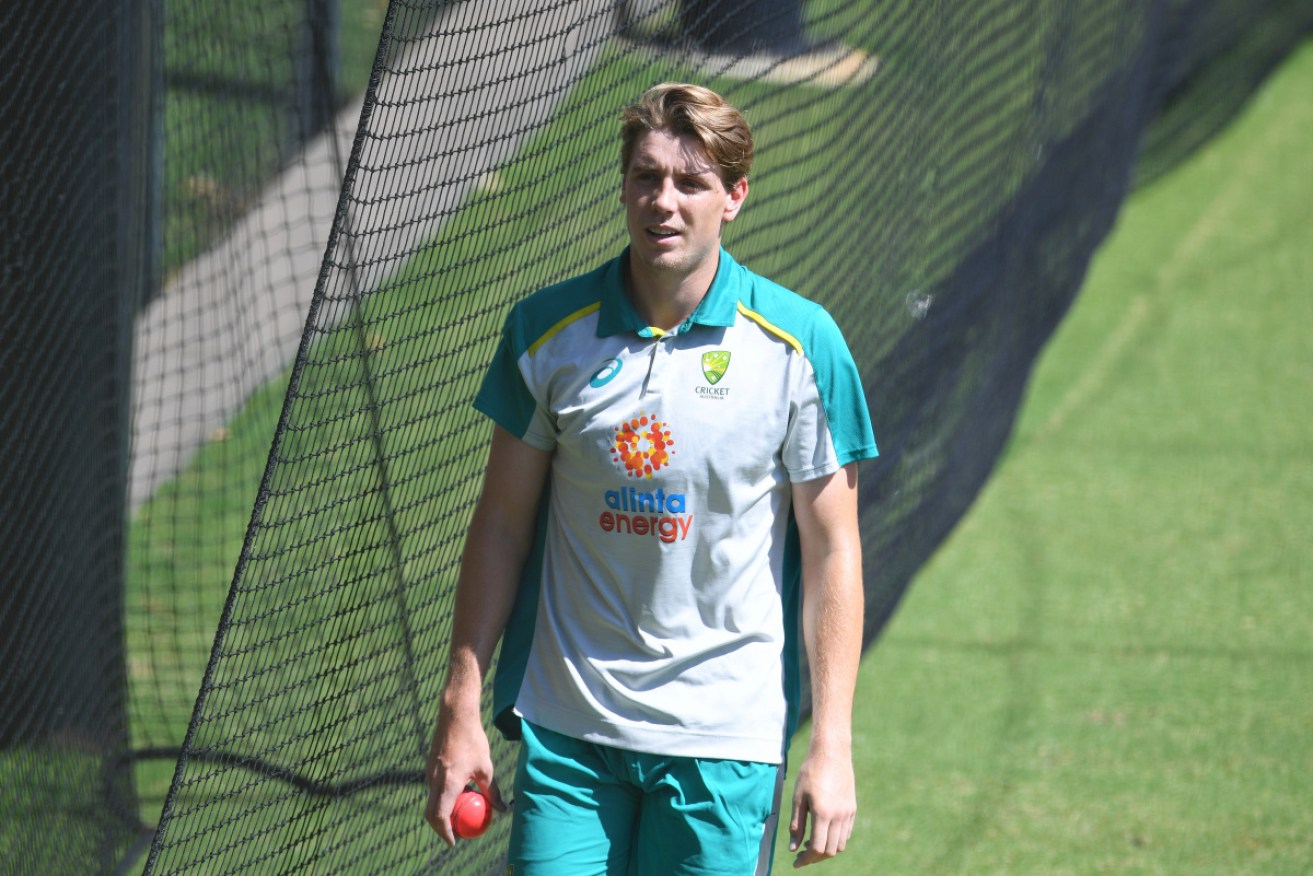 Cameron Green at training in Adelaide on Tuesday. 