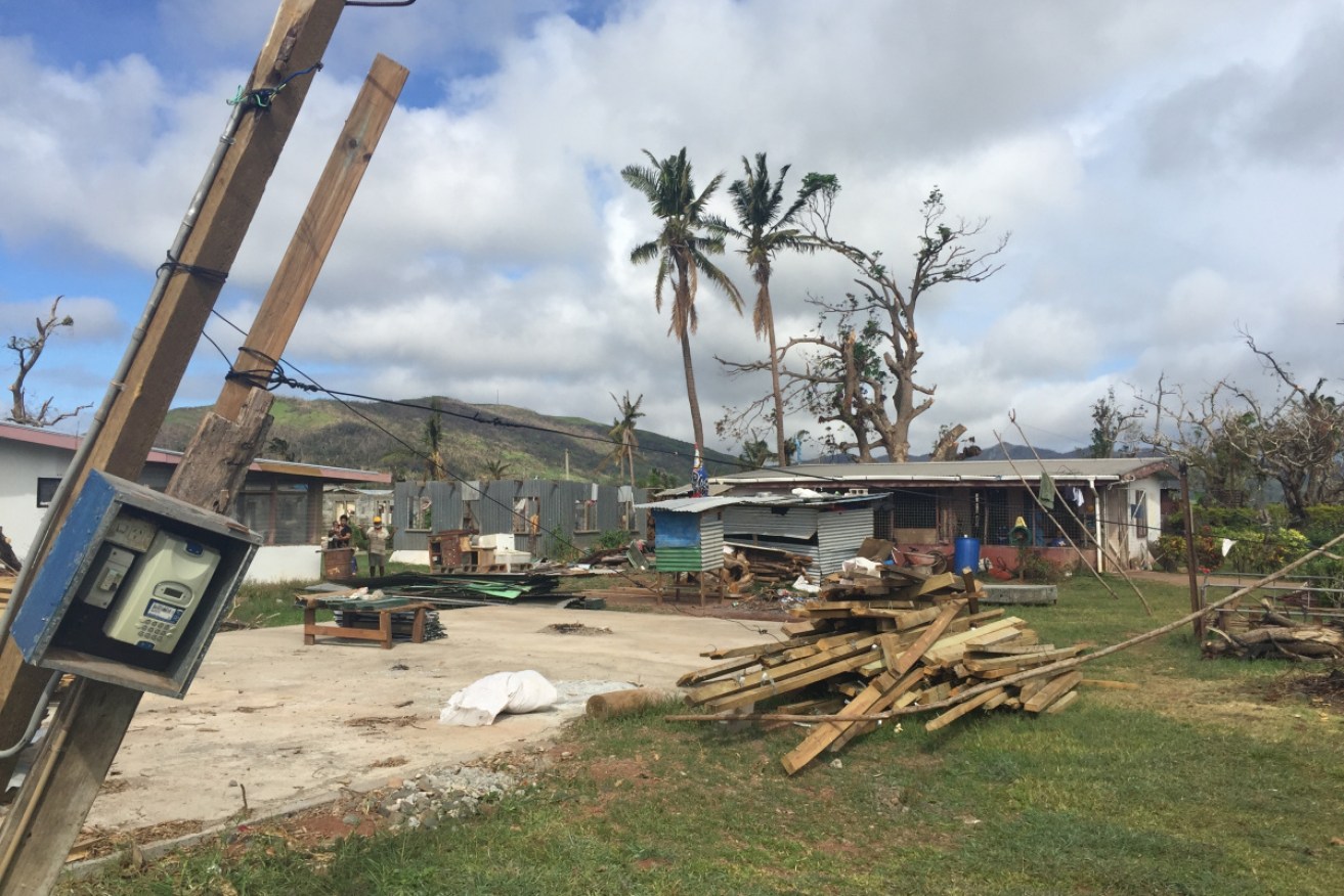 The aftermath of Cyclone Winston, which hit Fiji in March 2016.