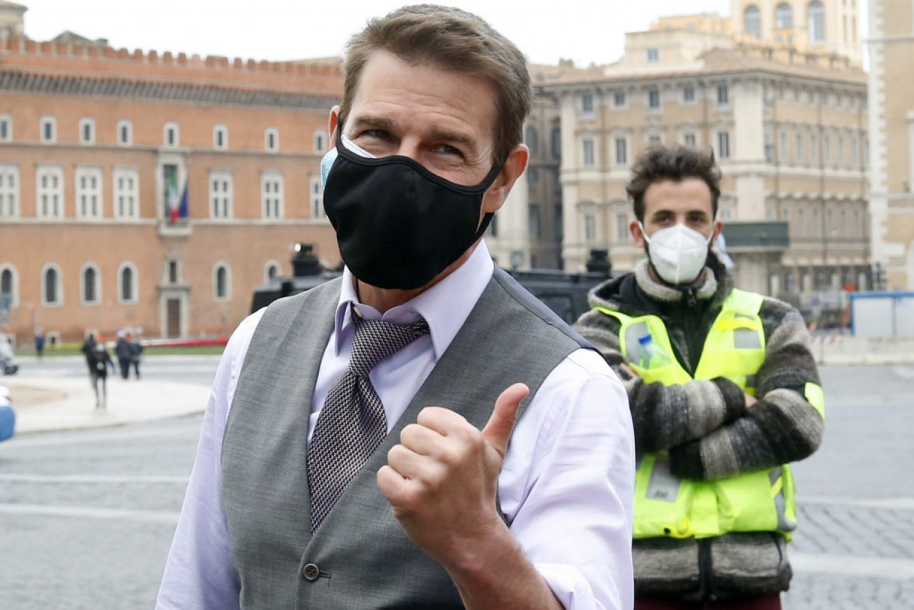 Tom Cruise in Italy while filming the latest instalment in his <i>Mission: Impossible</i> series.
