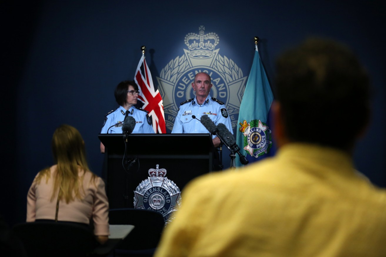 Deputy Commissioner Tracy Linford (left) and Australian Federal Police Deputy Commissioner Investigations Ian McCartney at Friday's briefing.