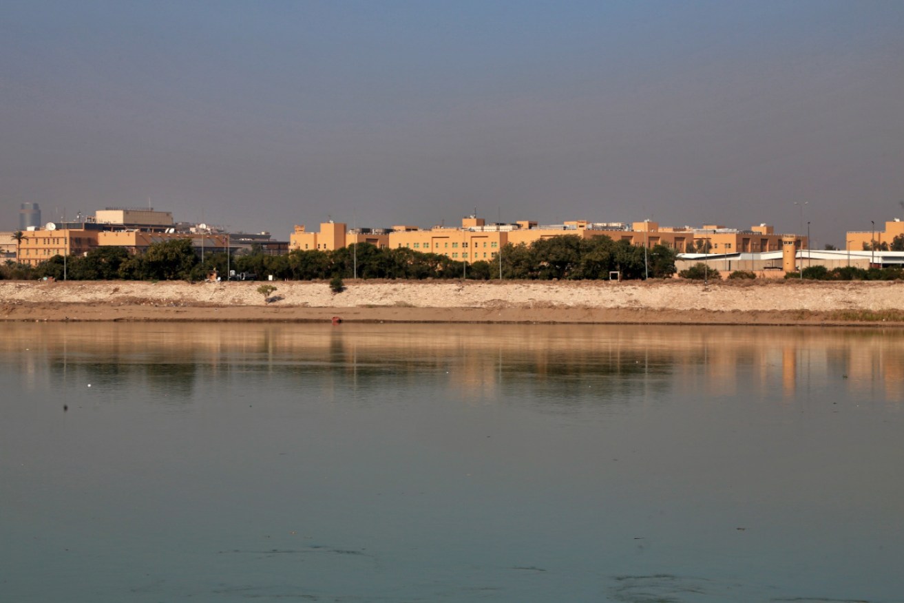 At least two rocket salvoes hit the US Embassy in Baghdad's heavily fortified Green Zone.